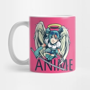 Anime Angel Warrior Girl Mug